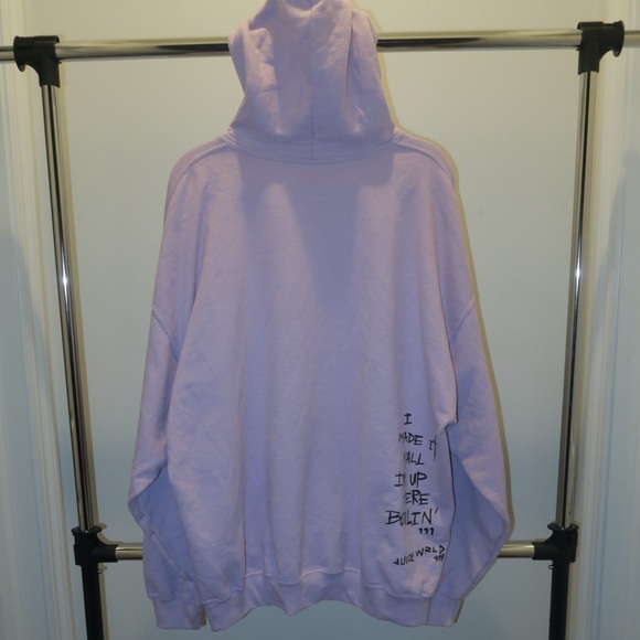 juice wrld hoodie legends never die lavender - Picture 3 of 5